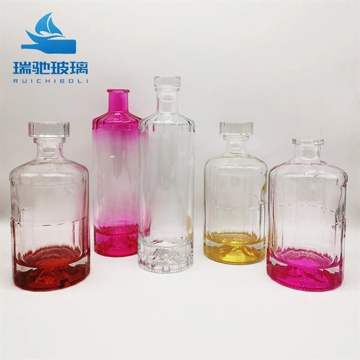 Colored Glass Wine Bottles