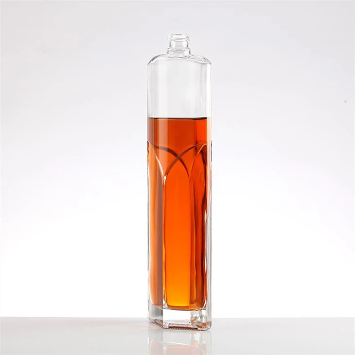 Crystal White Glass Bottle