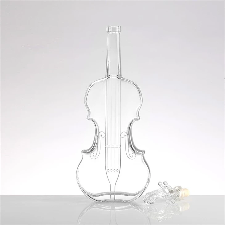 High Quality Violin Shaped Glass Bottles