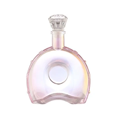 Růžová barva kulatá xo láhev 700 ml