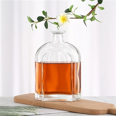 Skleněná láhev Horký Prodej Whisky Brandy Vodka